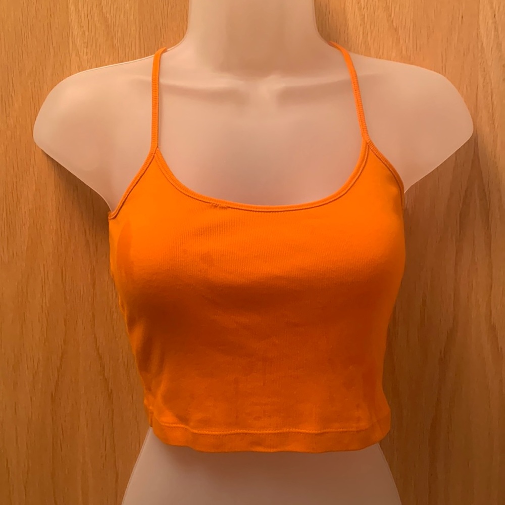 Y2K 90s Ralph Ralph Lauren Orange Cropped Tank